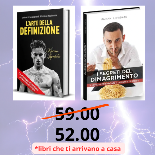 Libro "L'ARTE DELLA DEFINIZIONE" + Libro "I SEGRETI DEL DIMAGRIMENTO"